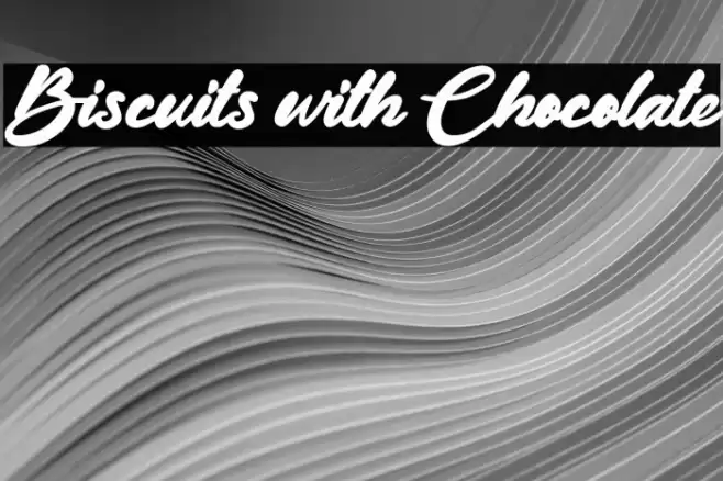 Biscuits with Chocolate Font examples