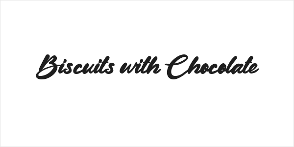 Biscuits with Chocolate Logo