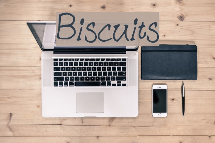Biscuits Font examples