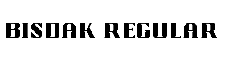 Bisdak Regular  Fuentes Gratis Descargar