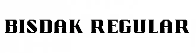 Bisdak Regular  Frei Schriftart Herunterladen