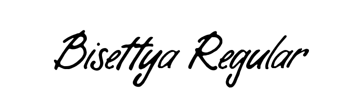 Bisettya Regular  Frei Schriftart Herunterladen