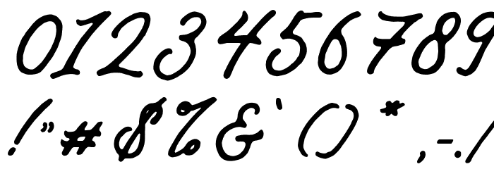 Bisettya Regular Font OTHER CHARS