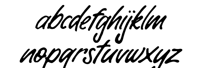 Bisettya Regular Font LOWERCASE