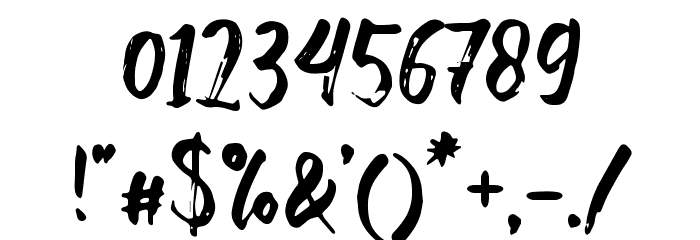 BishellaScript Font OTHER CHARS