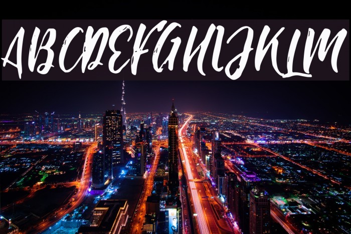 BishellaScript Font examples