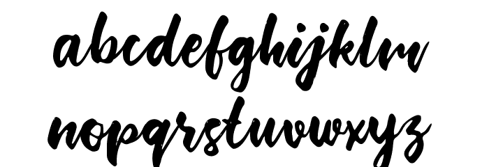 BishellaScript Font LOWERCASE