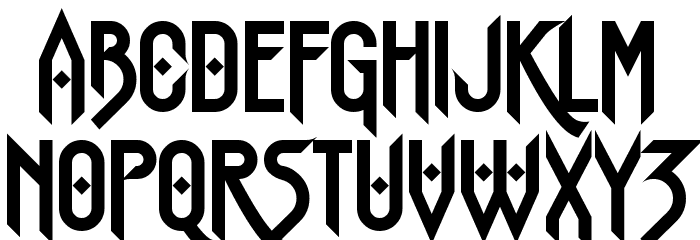 Bismarck Font LOWERCASE