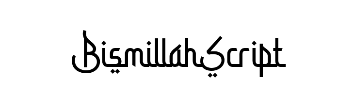BismillahScript  フリーフォントのダウンロード