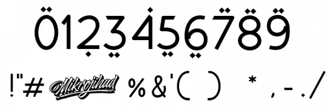 BismillahScript Font OTHER CHARS