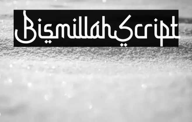 BismillahScript Font examples