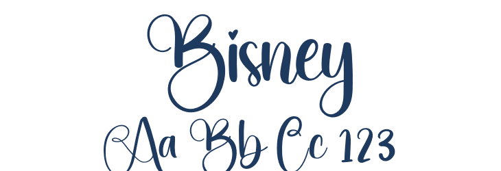 Bisney Font Preview