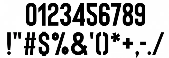 Bison Bold Font OTHER CHARS