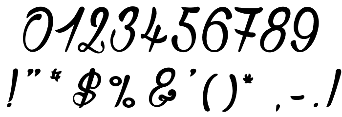 Bisous£ Font OTHER CHARS
