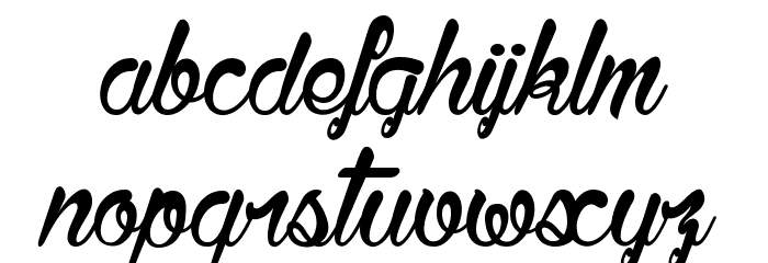 Bisous£ Font LOWERCASE