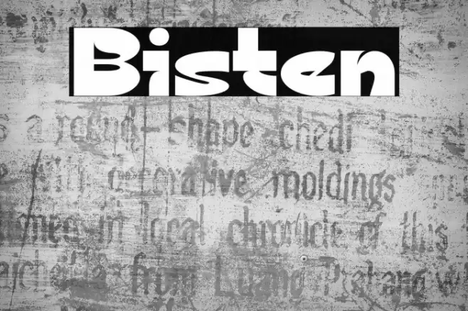Bisten Font examples