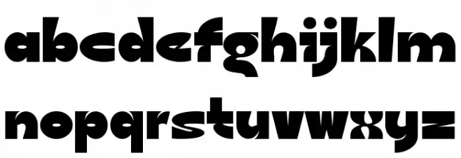 Bisten Font LOWERCASE