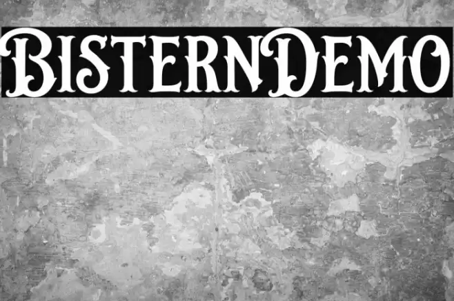 BisternDemo Font examples
