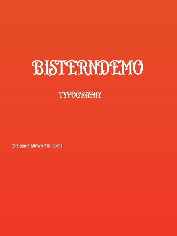 BisternDemo Poster