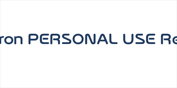 Bisteron PERSONAL USE Regular Logo