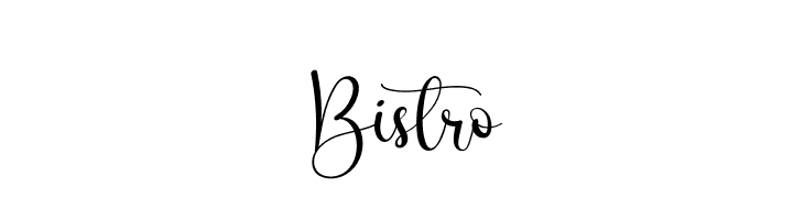 Bistro  Скачать бесплатные шрифты