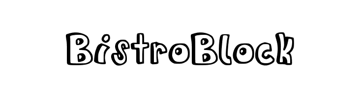 BistroBlock Font