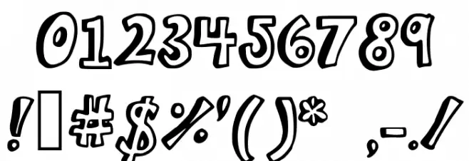 BistroBlock Font OTHER CHARS