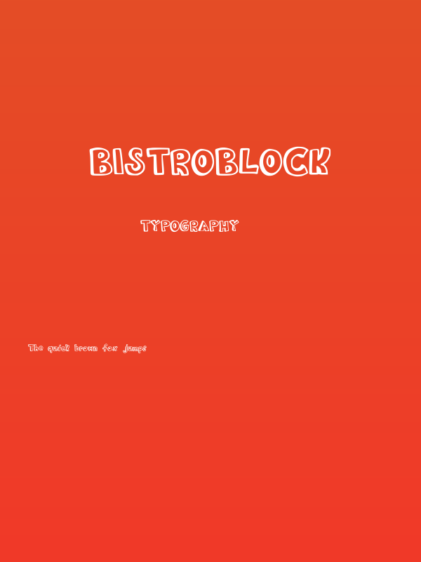 BistroBlock Poster