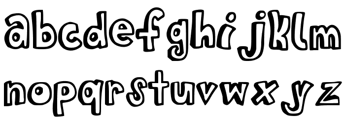 BistroBlock Font LOWERCASE