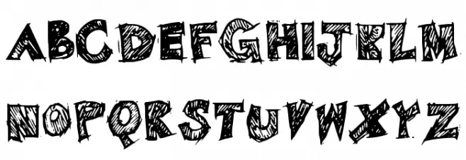 BistroSketch フォント 大文字