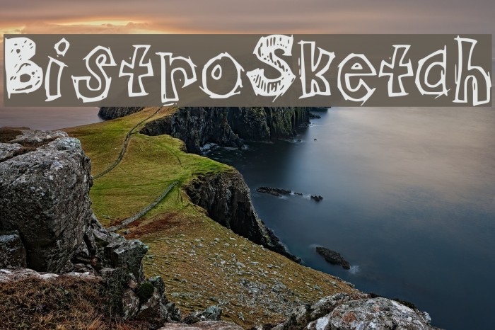 BistroSketch Font examples