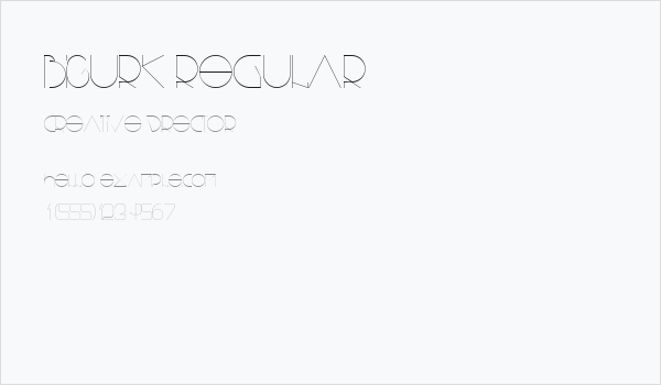 Bisurk Regular Business Card