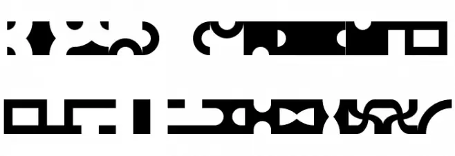 Bit Blocks TTF BRK 字体 大写