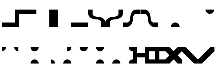 Bit Blocks TTF BRK Font LOWERCASE