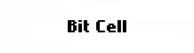 Bit Cell  Frei Schriftart Herunterladen