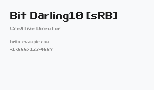Bit Darling10 [sRB] Business Card