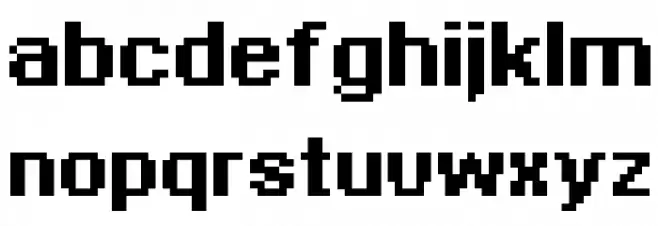 Bit Daylong11 [sRB] Schriftart Kleinbuchstaben