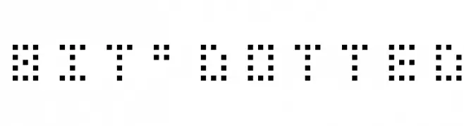 Bit Dotted  Скачать бесплатные шрифты