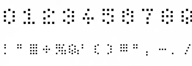Bit Dotted Font OTHER CHARS
