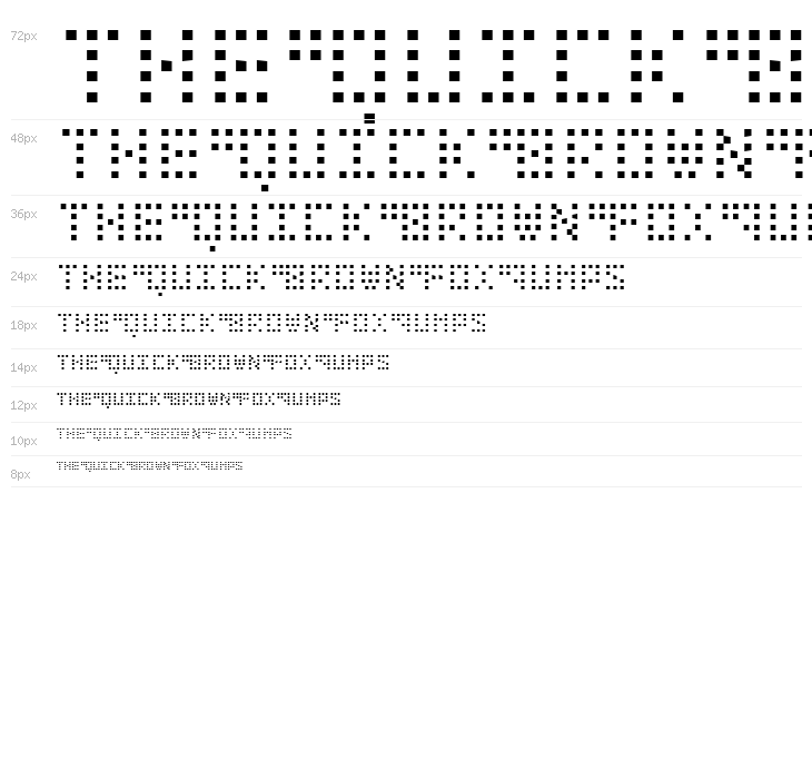 Bit Dotted Waterfall