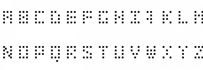 Bit Dotted फ़ॉन्ट लोअरकेस