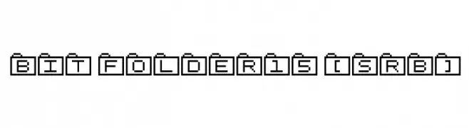 Bit Folder15 [sRB]  Descarca Fonturi Gratis