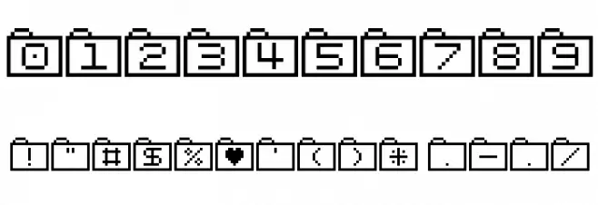 Bit Folder15 [sRB] Font OTHER CHARS
