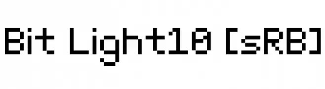Bit Light10 [sRB]  Скачать бесплатные шрифты