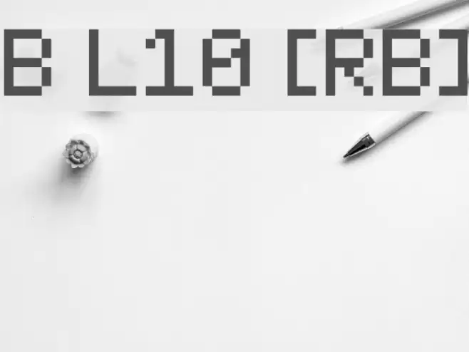 Bit Light10 [sRB] Шрифта examples