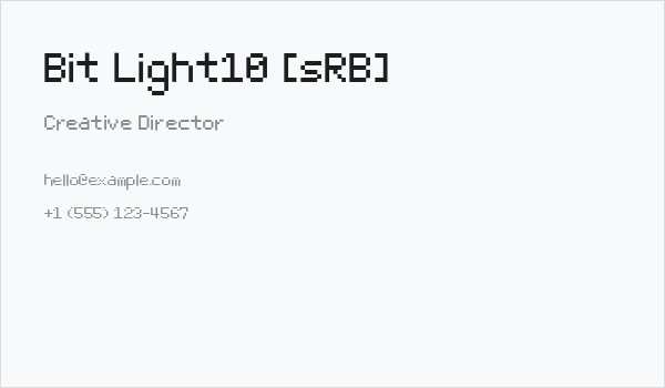 Bit Light10 [sRB] Business Card