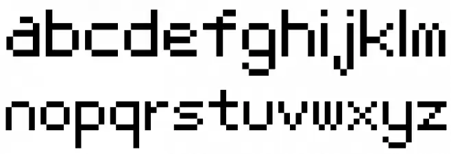 Bit Light10 [sRB] Шрифта строчной