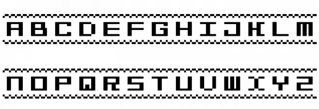 Bit Line15 [sRB] Schriftart Groß