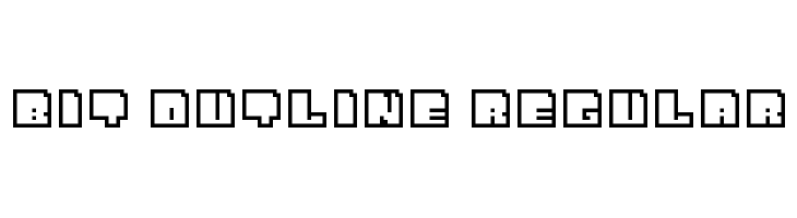 Bit Outline Regular  Frei Schriftart Herunterladen