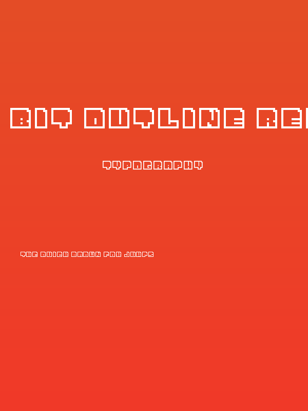 Bit Outline Regular Poster